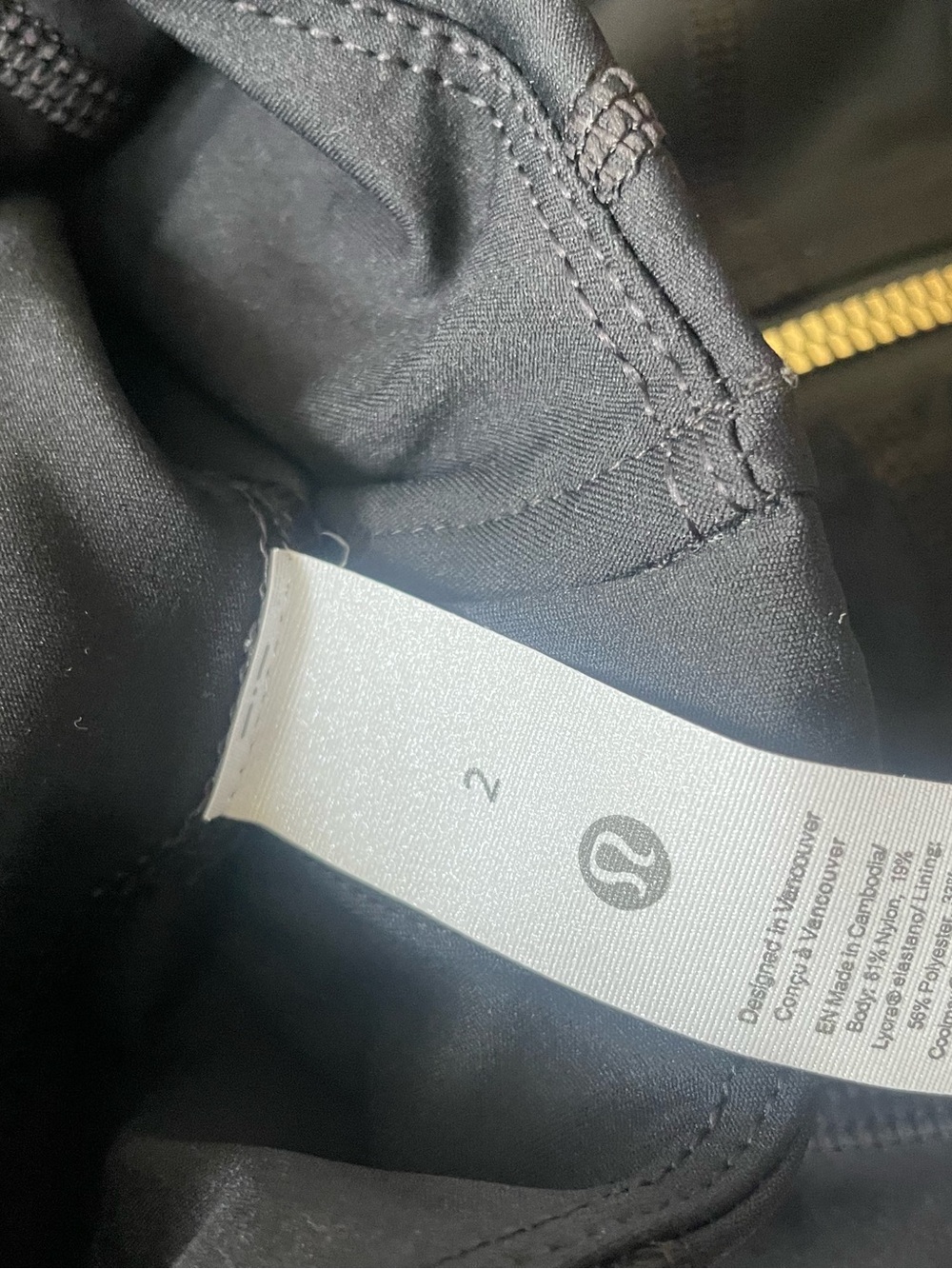 lululemon athletica Black Zip Jacket with High-Rise Black Leggings - Picture 4 of 4
